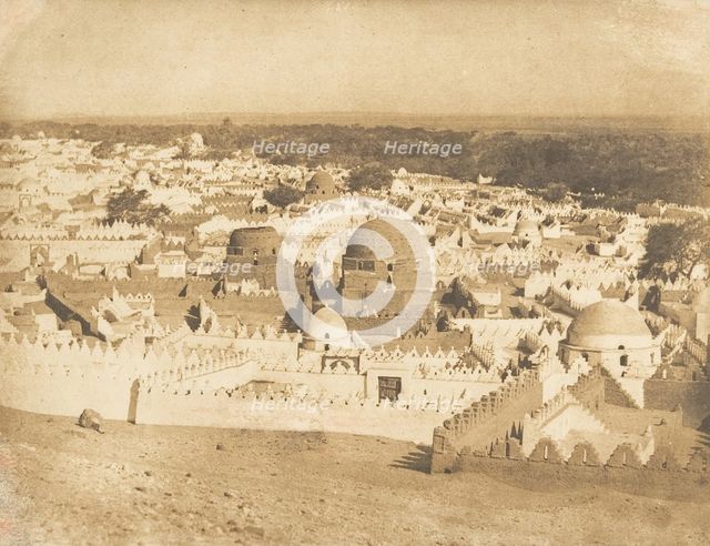 Vue générale du Cimetière de Siout, 1849-50. Creator: Maxime du Camp.