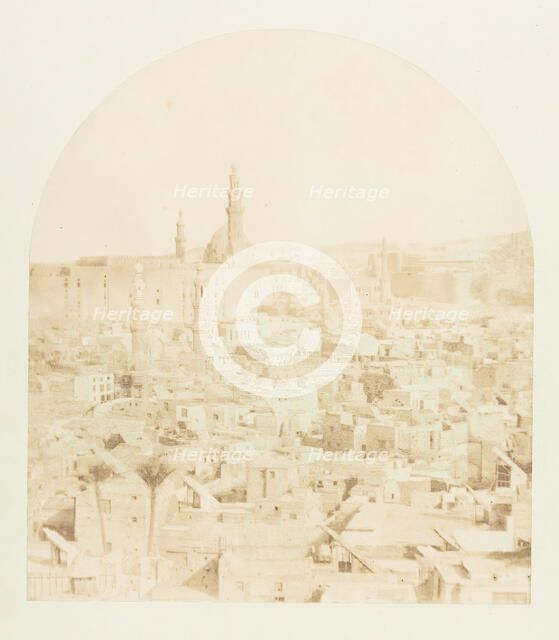 Vue générale du Kaire, prise de la Mosquée Tegloun, December 1849-January 1850. Creator: Maxime du Camp.