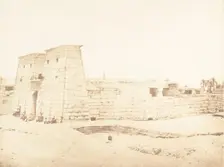 Vue générale du Temple de Khons, à Karnac, Thèbes, 1849-50. Creator: Maxime du Camp
