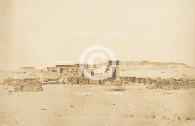 Vue générale du Temple et du Village de Déboude (Parembole), April 10, 1850. Creator: Maxime du Camp.