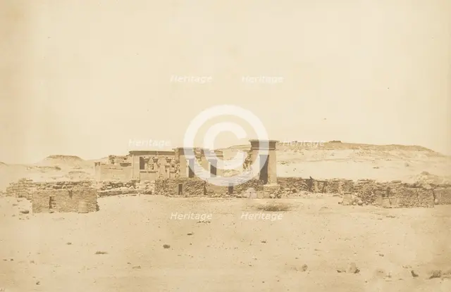 Vue générale du Temple et du Village de Déboude (Parembole), April 10, 1850. Creator: Maxime du Camp.