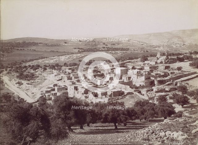 Vue générale de Bethany - General view of Bethany, ca. 1880. Creator: Felix Bonfils.