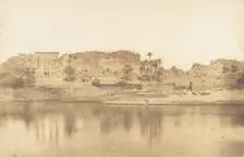 Vue générale de l'ile de Philae, prise de l'Est, 1849-50. Creator: Maxime du Camp