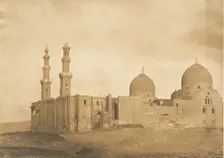 Vue générale de la Mosquée et du Tombeau de Sultan Bezkouk, El-Melek..., December 1849-January 1850. Creator: Maxime du Camp