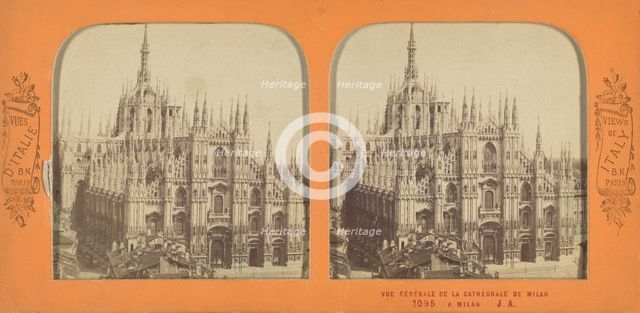 Vue Generale de la Cathedrale de Milan a Milan, 1860s. Creator: Adolphe Block.