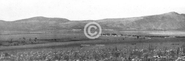 'Vue generale de la position bulgare de la Mala-Reka, que l'armee franco-russe a attaquee..., 1916. Creator: Unknown.