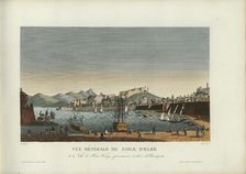 Vue générale de l'ile d'Elbe, de la ville de Porto-Ferrajo, présentement résidence..., 1817-1824. Creator: Courvoisier-Voisin, Henri (1757-1830)