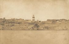 Vue générale d'Esné (No. 2, partie médiale), 1849-50. Creator: Maxime du Camp