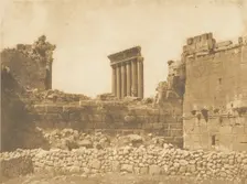 Vue générale des ruines de Baâlbek, prise à l'Est, September 1850. Creator: Maxime du Camp