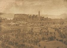Vue générale des Ruines du Palais de Karnac (prise à l'Est) - Thèbes, 1849-50. Creator: Maxime du Camp