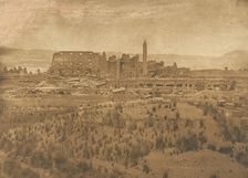 Vue générale des Ruines du Palais de Karnac (prise à l'Est) - Thèbes, 1849-50. Creator: Maxime du Camp