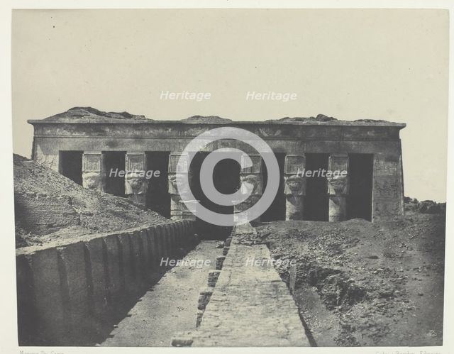 Vue Générale, Grand Temple de Dendérah (Teutyres), Haute-Egypte, 1849/51, printed 1852. Creator: Maxime du Camp.