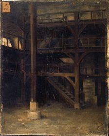Vue intérieure de l'ancien manège de la rue Sainte-Marguerite, à l'emplacement de..., 1875. Creator: Pascal Adolphe Jean Dagnan-Bouveret