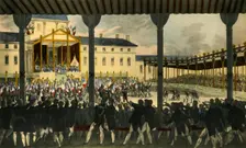 Vue intérieure de l'Assemblée du Champs-de-Mai... 1815, (1921). Creator: Jean Pierre-Marie-Jazet