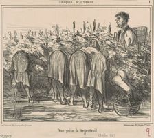 Vue prise a Argenteuil (Octobre 1856), 19th century. Creator: Honore Daumier