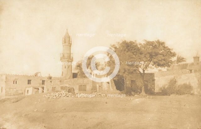 Vue prise à Béni-Souef, 1850. Creator: Maxime du Camp.