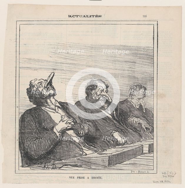 Vue prise à droite, 1872. Creator: Honore Daumier.