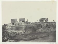 Vue Prise à l'Angle Sud-Ouest, Philoe; Nubie, 1849/51, printed 1852. Creator: Maxime du Camp