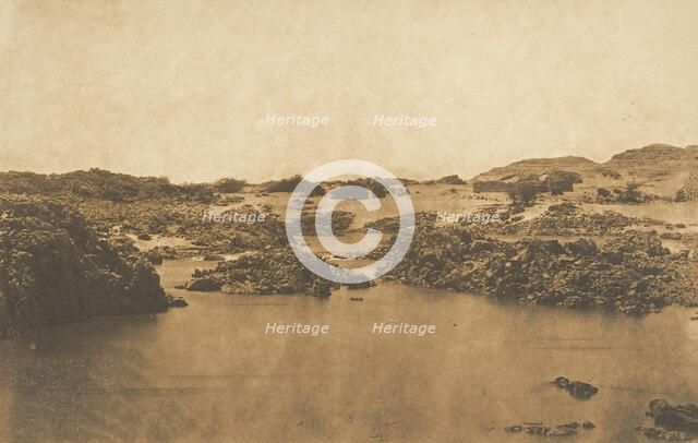 Vue prise à la Seconde Cataracte, March 1850. Creator: Maxime du Camp.