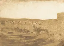 Vue prise au Nord-Ouest de Jérusalem, August 1850. Creator: Maxime du Camp
