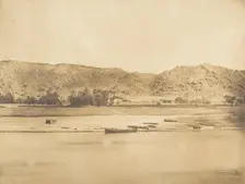 Vue prise au Sud-Est de Philae - Cherk-el-Hesseh, 1849-50. Creator: Maxime du Camp