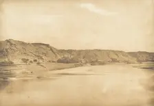 Vue prise au Sud-Est de Philae - Village d'El-Bâb, 1849-50. Creator: Maxime du Camp