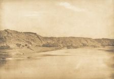 Vue prise au Sud-Est de Philae - Village d'El-Bâb, 1849-50. Creator: Maxime du Camp