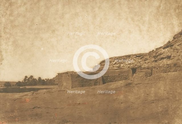 Vue prise au Village d'Abou-hor (Tropique du Cancer), April 1850. Creator: Maxime du Camp.