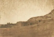 Vue prise au Village d'Abou-hor (Tropique du Cancer), April 1850. Creator: Maxime du Camp
