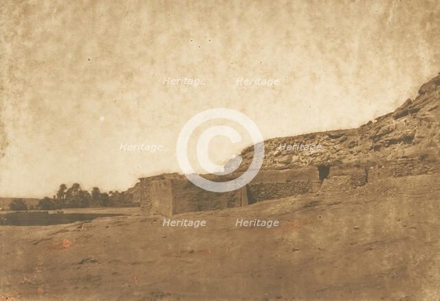 Vue prise au Village d'Abou-hor (Tropique du Cancer), April 1850. Creator: Maxime du Camp.