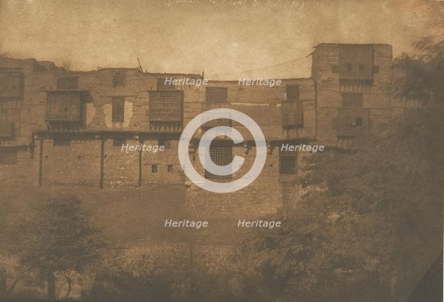 Vue prise d'un Jardin du quartier Franc, au Kaire, December 1849-January 1850. Creator: Maxime du Camp.
