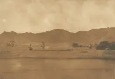Vue prise du Nord-Est de Philae - Village de Kolokina, 1849-50. Creator: Maxime du Camp