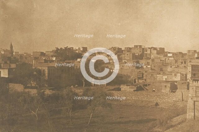 Vue prise du quartier Franc, au Kaire, December 1849-January 1850. Creator: Maxime du Camp.