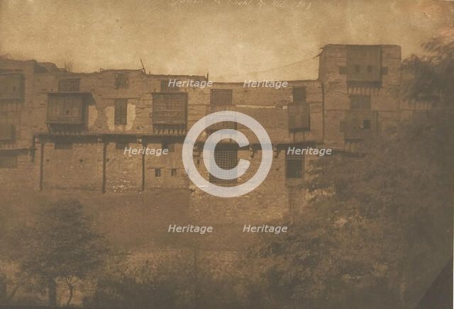 Vue prise d'un Jardin du quartier Franc, au Kaire, December 1849-January 1850. Creator: Maxime du Camp.