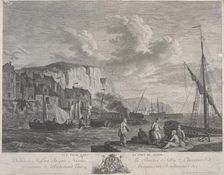 Vue prise dans le port de Dieppe (View of the port of Dieppe), c.1771. Creator: Marie-Jeanne Ozanne