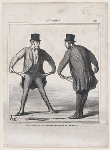 Vue prise de la première semaine de janvier, 1869. Creator: Honore Daumier