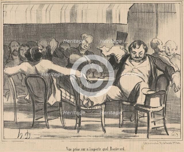Vue prise sur n'importe quel boulevard, 19th century. Creator: Honore Daumier.