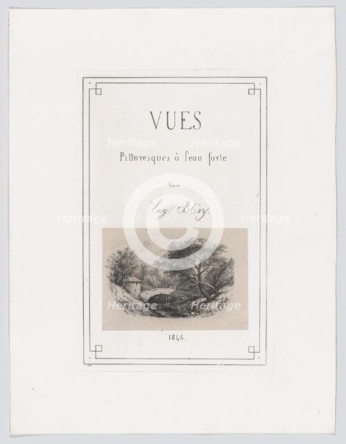 Vues Pittoresques à l'eau forte par Eug. Bléry, 1846. Creator: Eugene Blery.