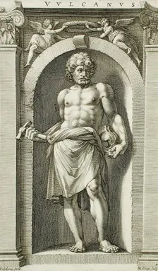 Vulcan, 1592. Creator: Hendrik Goltzius