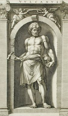 Vulcan, 1592. Creator: Hendrik Goltzius