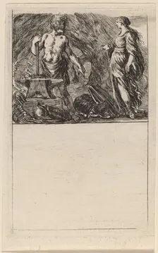 Vulcan and Thetis, 1644. Creator: Stefano della Bella