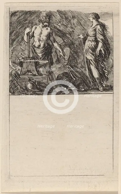 Vulcan and Thetis, 1644. Creator: Stefano della Bella.