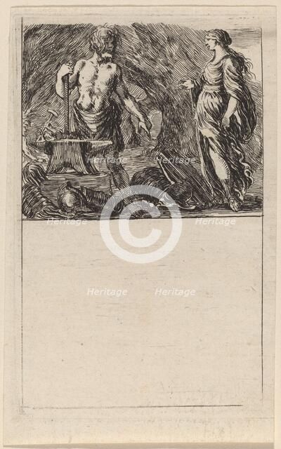Vulcan and Thetis, 1644. Creator: Stefano della Bella.
