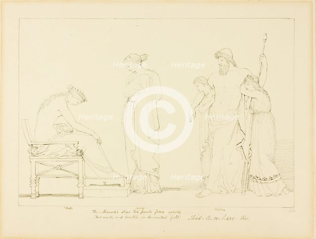 Vulcan and Thetis, n.d. Creator: John Flaxman.