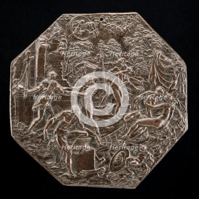 Vulcan Capturing Mars and Venus, c. 1553/1555. Creator: Guglielmo della Porta.