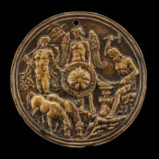 Vulcan Forging the Arms of Aeneas, early 16th century. Creator: Unknown