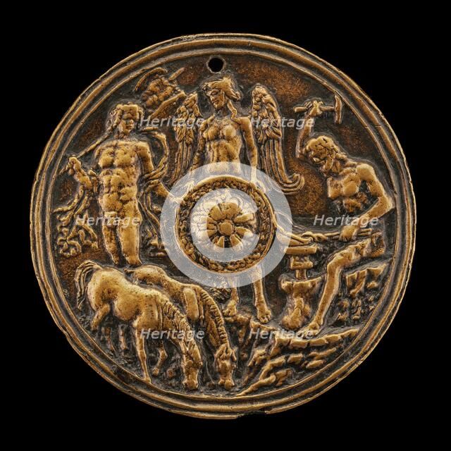 Vulcan Forging the Arms of Aeneas, early 16th century. Creator: Unknown.