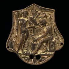 Vulcan Forging the Arms of Aeneas, late 15th - early 16th century. Creator: Pseudo Melioli