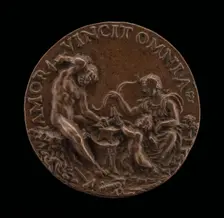 Vulcan Forging the Arrows of Cupid, late 15th - early 16th century. Creator: Unknown