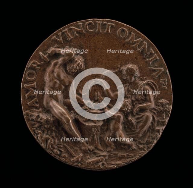 Vulcan Forging the Arrows of Cupid, late 15th - early 16th century. Creator: Unknown.